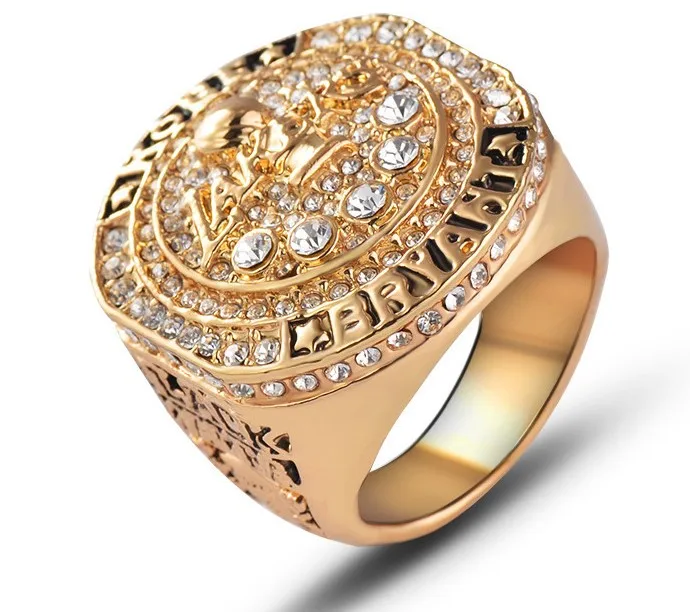
2016 Basketball Championship Ring 20th Anniversary Jewelry Zircon Alloy Sport Ring no rust tarnish for men and women fans gift 