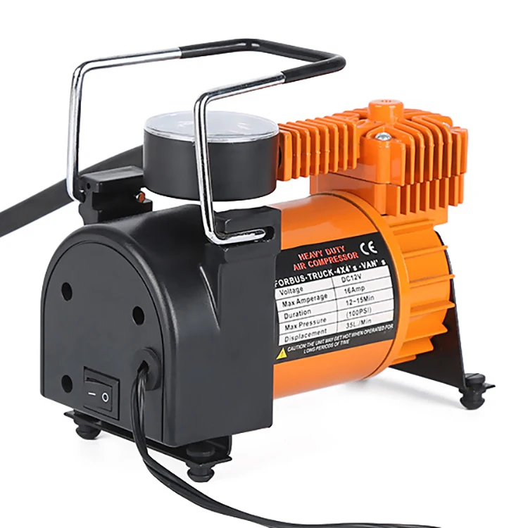 SDK Electric car air pump 30 horizontal bar car tire air pump 100 PSI portable mini air pump