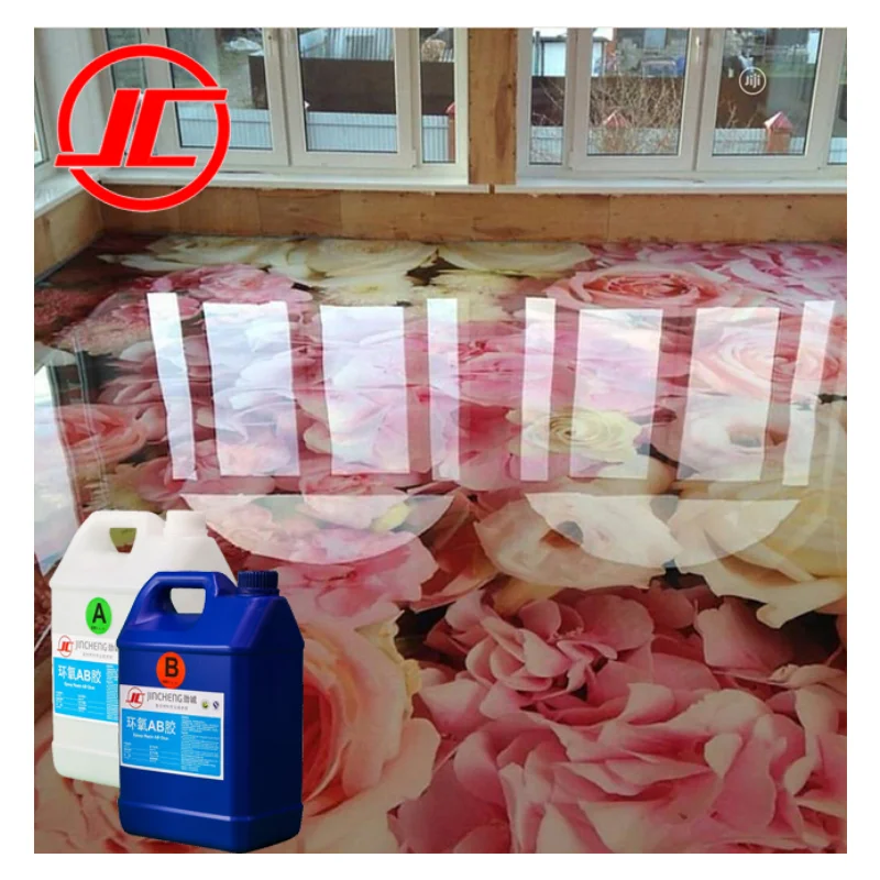 Unique Glass No Ripple 3D PVC Floor Epoxy Resin For Home,Mall