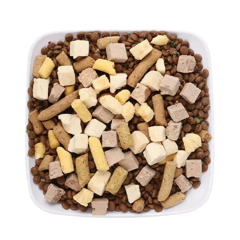 Factory Cheap Price Easy Chew Safe Secure Meat Vegetables Freeze Dried Dog Food
