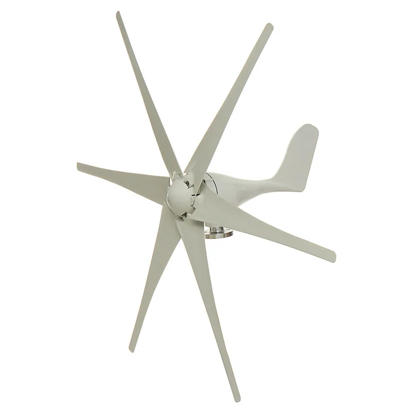 200W 400W 12V 24V 6 Blades Wind Turbine Horizontal Windmill Energy Small Wind Turbine Generator For Home Use High Efficiency
