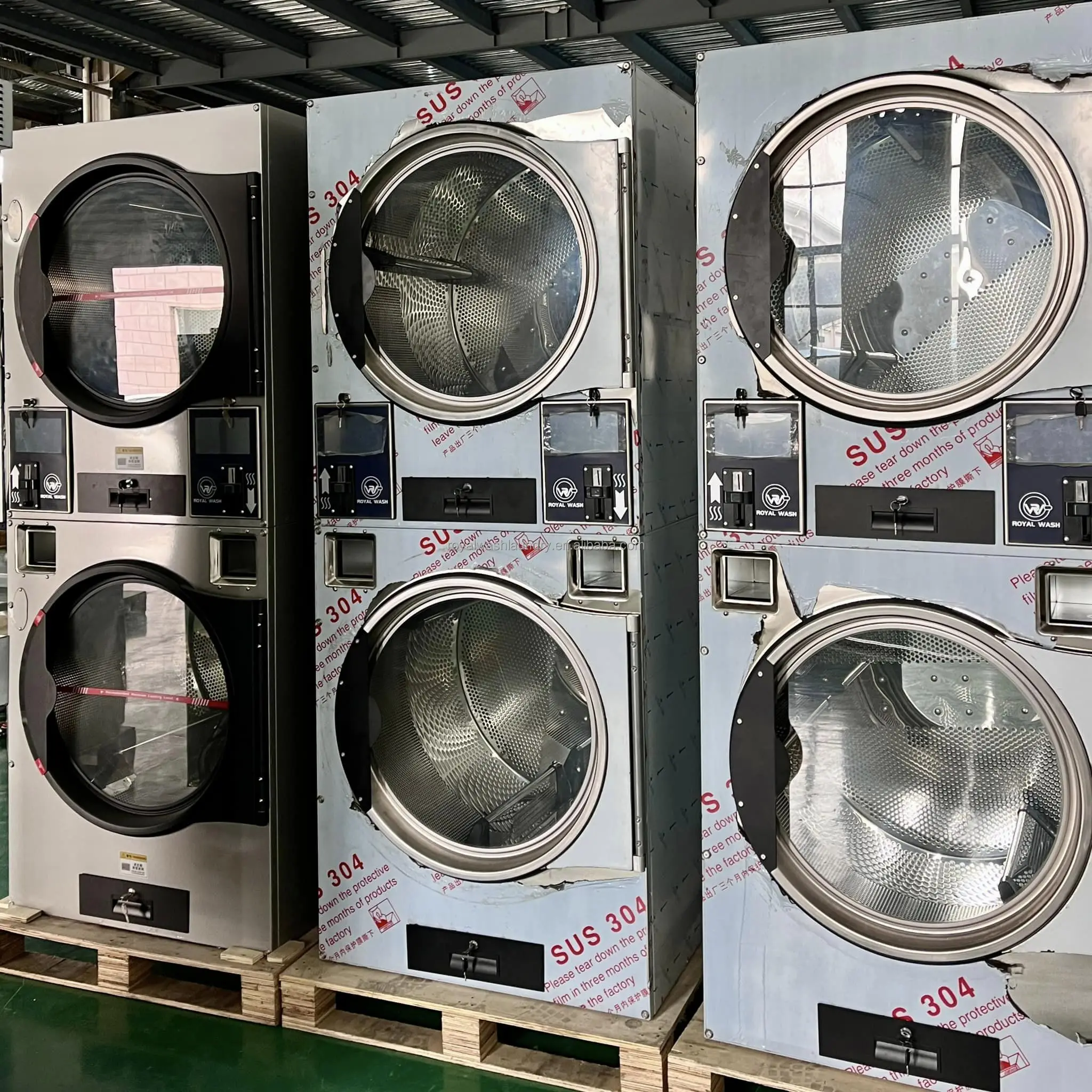 Gas Electric Heating Laundry Equipment Drying Machine Industrial Piece Dryer With 16kg  22kg Load Capacity