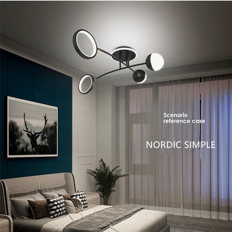 Creative Led Pendant Lights Nordic Modern Acrylic Design Chandeliers Light Post-modern Plexiglass Ceiling Chandelier