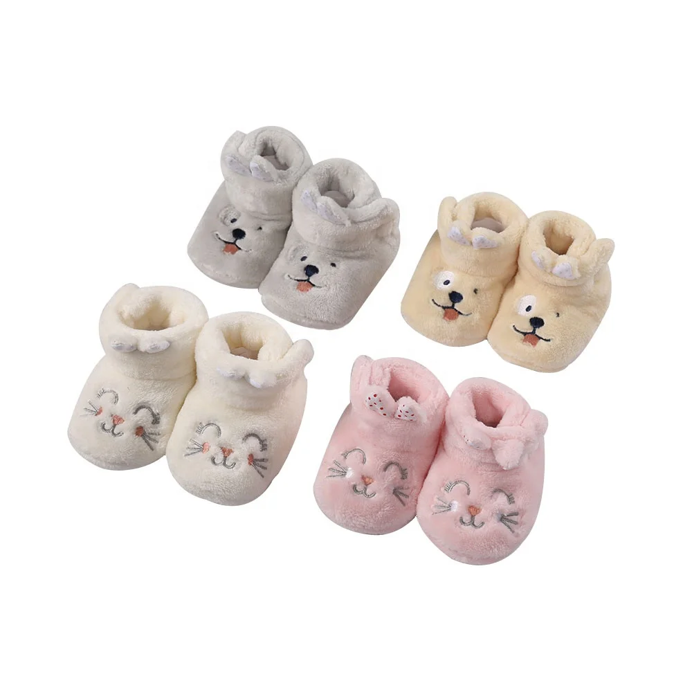 
2021 Fashion Wholesale Cute Breathable Animal Fur Boy Baby Girl Infant Boots 