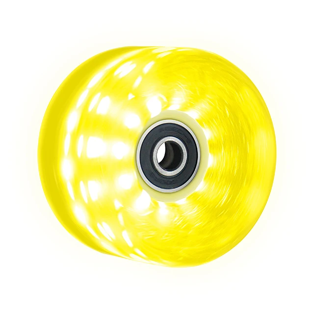 LED Lighting Inline Skates Wheels 65mm 82A Roller Skating Flashing  Roller