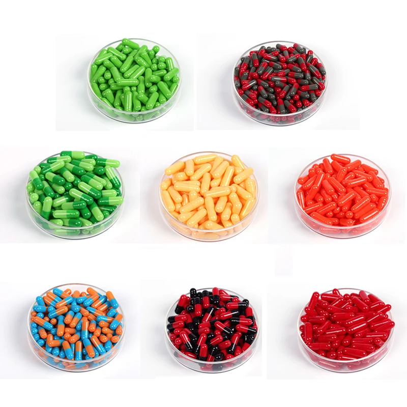 Best Price Size 00/0/1/2/3/4 Empty Time Capsules Empty Capsules Gelatine Capsules Transparent