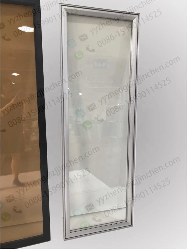 Tea color toughened glass wine cooler glass door