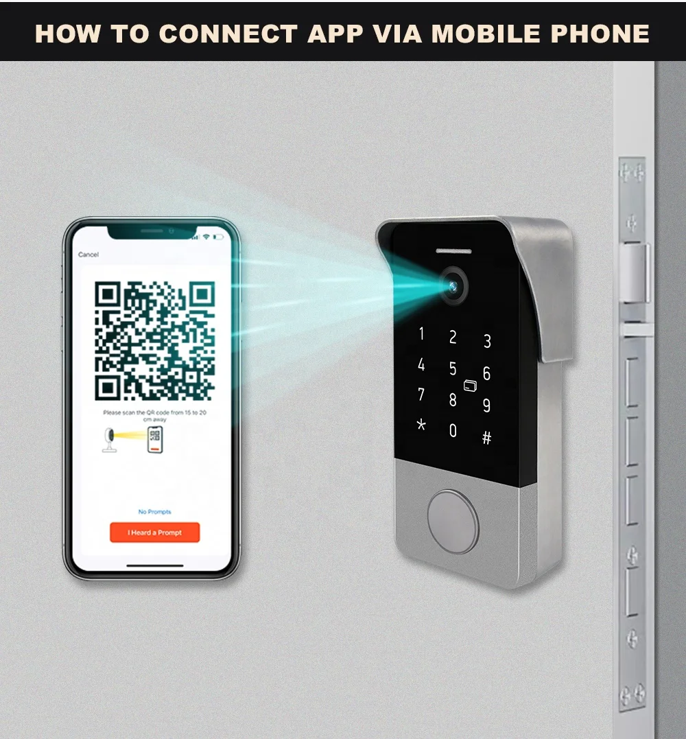 Smart Video Doorbell 1080p HD Video Improved Motion Detection Easy Installation