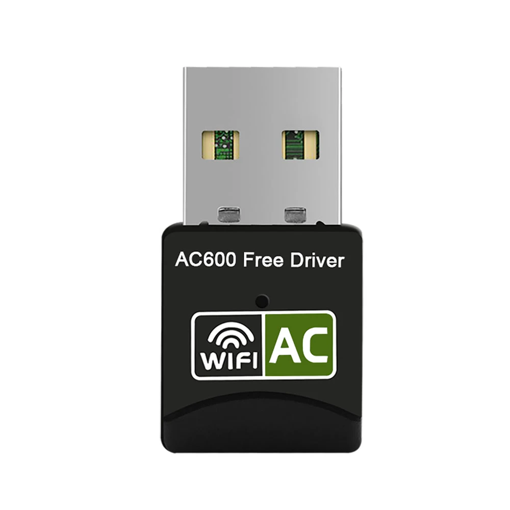 Free Driver AC600 Dual Band 2.4GHz 5GHz 600Mbps Auto Installation USB Dongle Wireless USB WIFI Adapter For Laptops