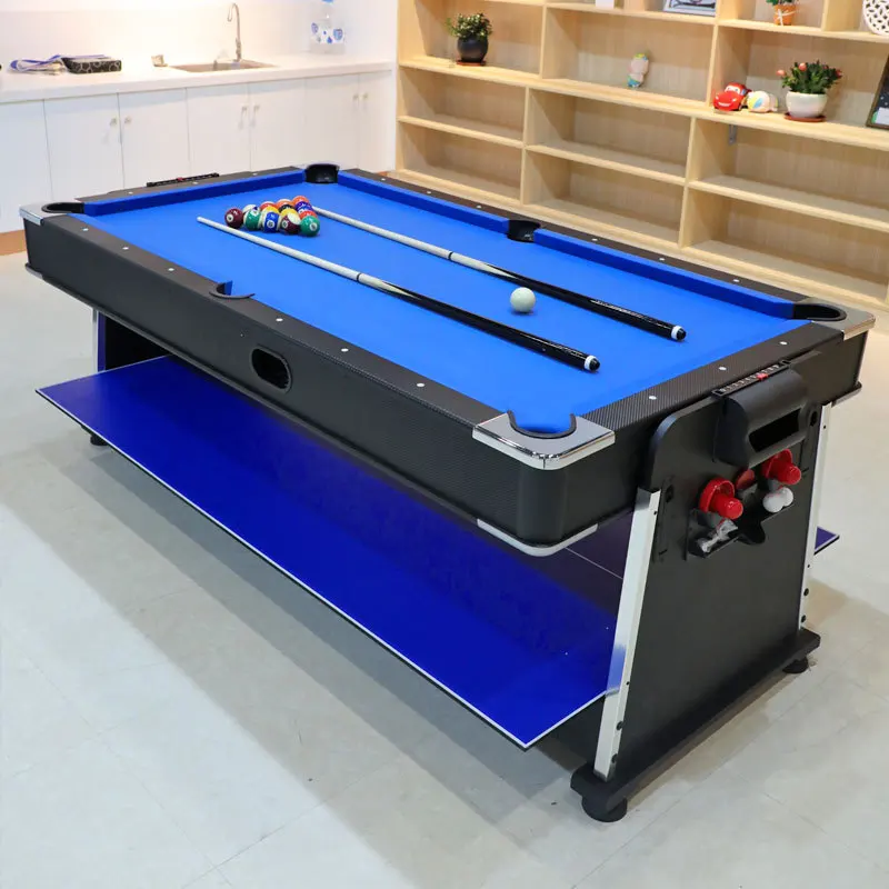 Hot-Selling 7ft Snooker & Billiard Table Air Hockey Ping-Pong Multi Functions Swivel Games 4 in 1 Pool Table