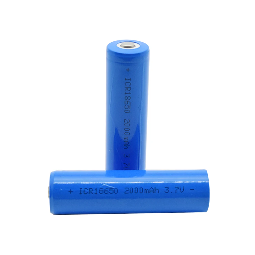 Rechargeable 3.7 V 2000 Mah Li-ion Icr18650 3.7v 2000mah Icr 18650 Lithium Li Ion Batteries Battery