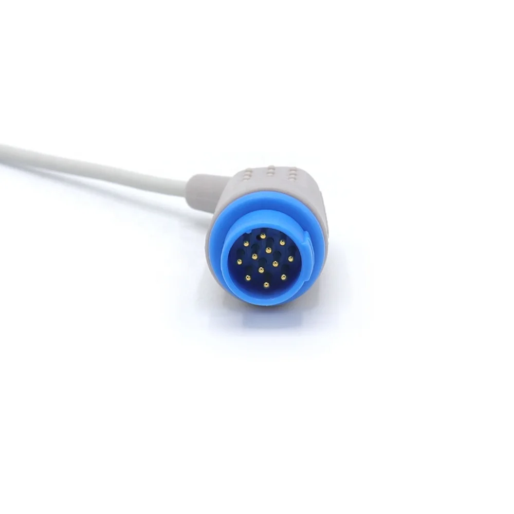 Biolight reusable SpO2 Sensor Adult Finger Soft 12 Pins SpO2 probe 3 m compatible