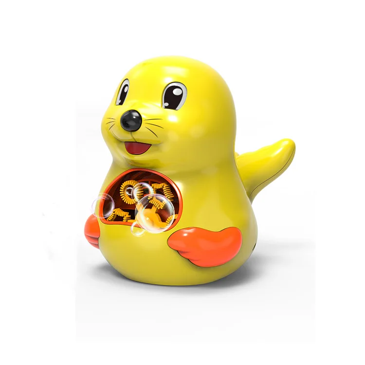 Syh111 Sea Lion Bubble Machine Light Music Animal Bubble Blower Summer Outdoor Toys Children Party Soap Water Stick Bubble Toy