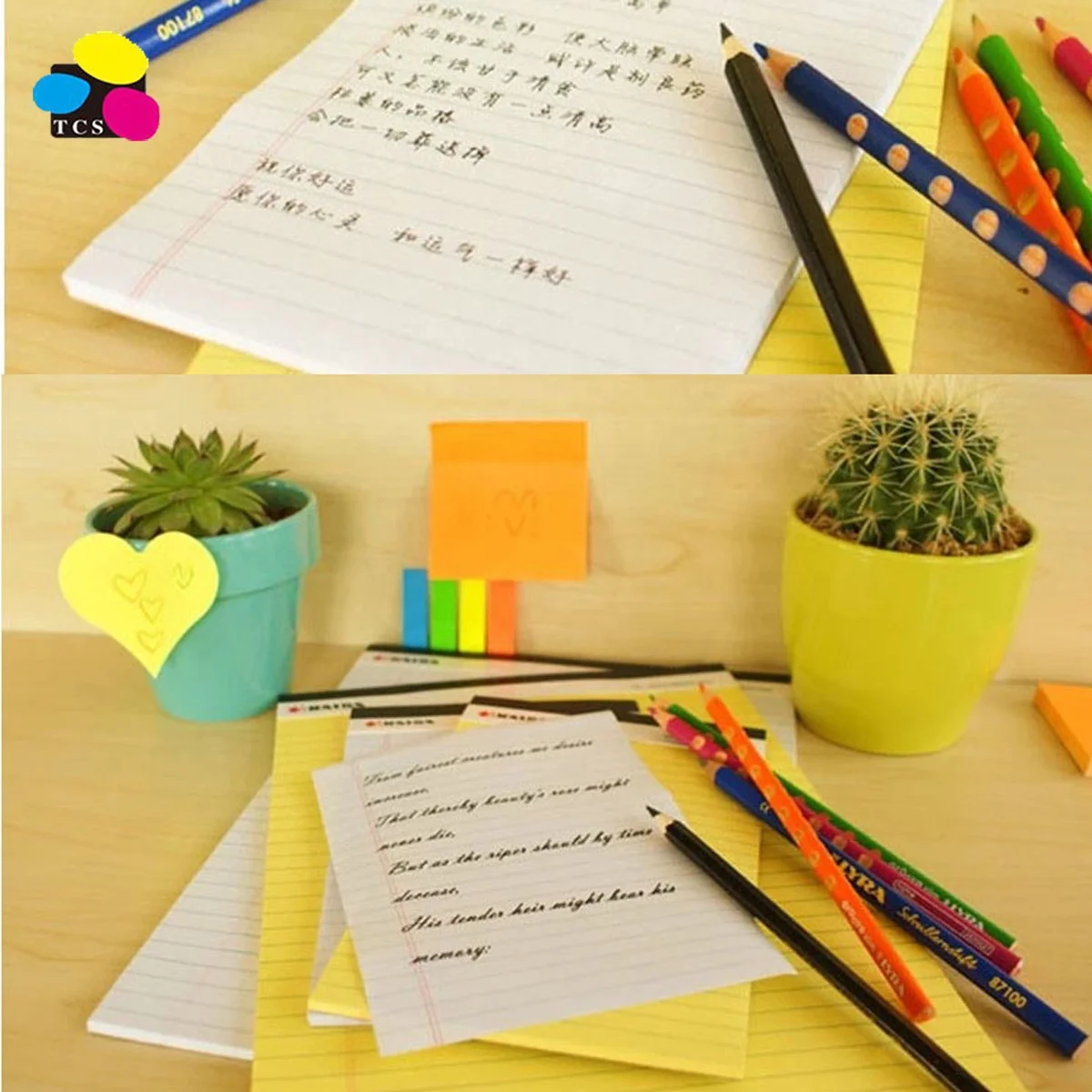 Office School Supplies Memo Pad USA style 50 sheets A5 A4 Notebooks Paper Legal Writing Pad