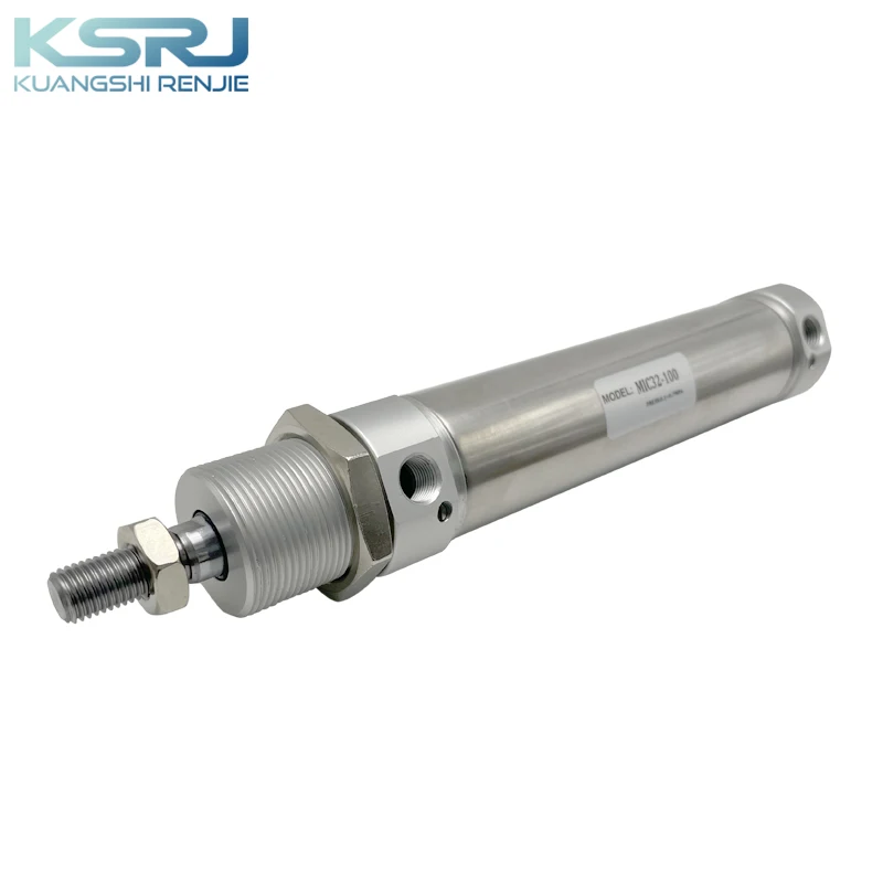KSRJ MIC 32-100 High Precision Double acting Stainless Steel Mini pneumatic Air Cylinder