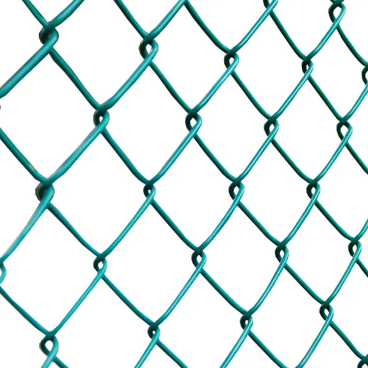 wholesale used 9 10 gauge metal wire mesh fence 5ft 6ft 7ft 8ft 10ft black coated galvanized chain link fence