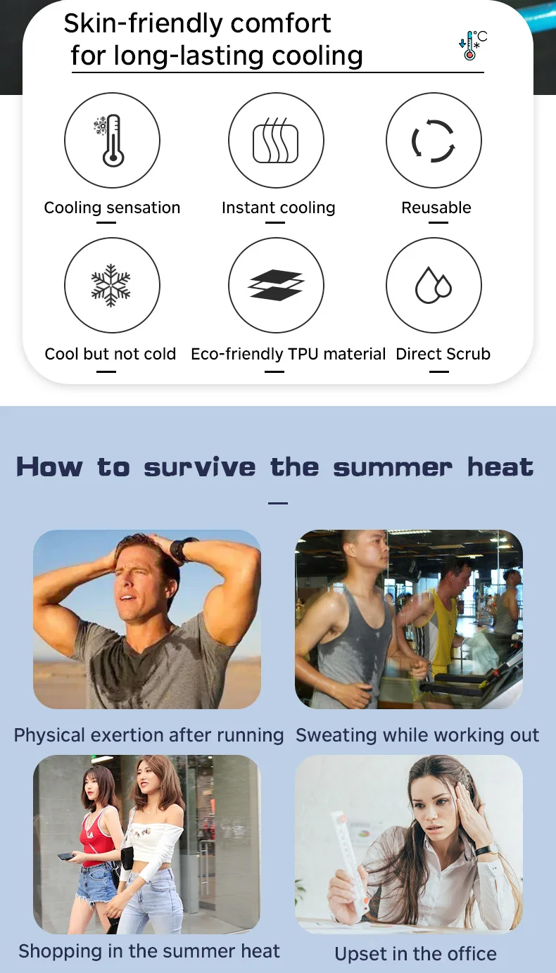 Hot Selling Summer Outdoor Sports Cooling Circle Neck Cooling Tube Cold Gel Ice Pack Neck Cooler