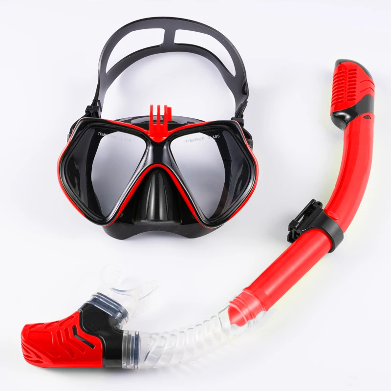 Dry top Snorkel underwater diving mask snorkel set swimming snorkeling mask set with good quality