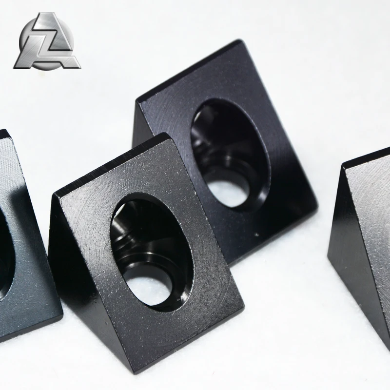  3D принтер CNC анодированный черный алюминий 2020 v слот трехсторонний кубический Угловой Соединитель