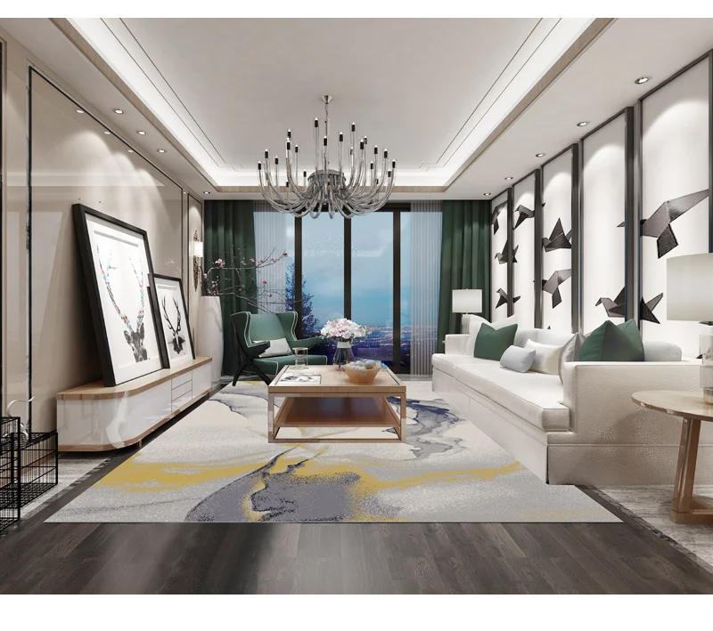 Wholesale Luxury Carpets Area Rugs Quality Floor Covering for living room Home Decoration 1200g
