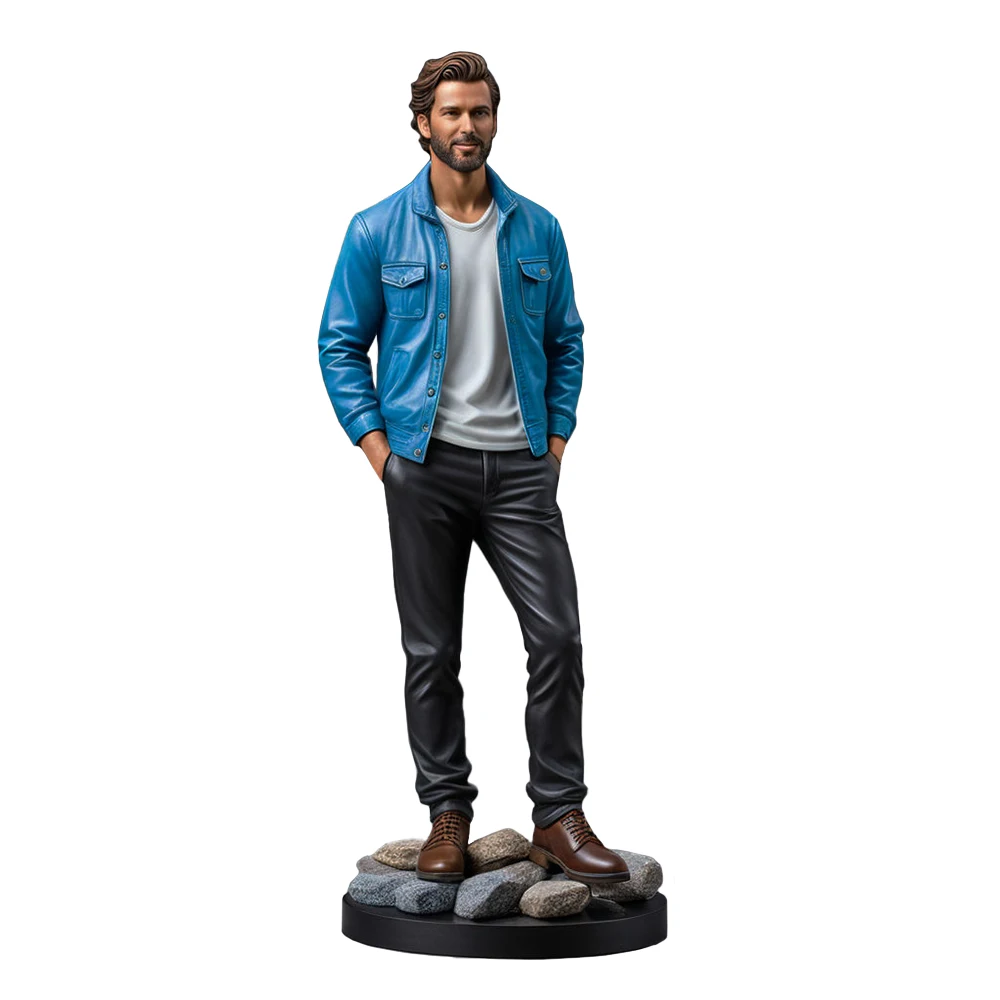 OEM Home cabinet decor collection pop mini 3d anime statues custom resin craft miniature stand action figure figurines