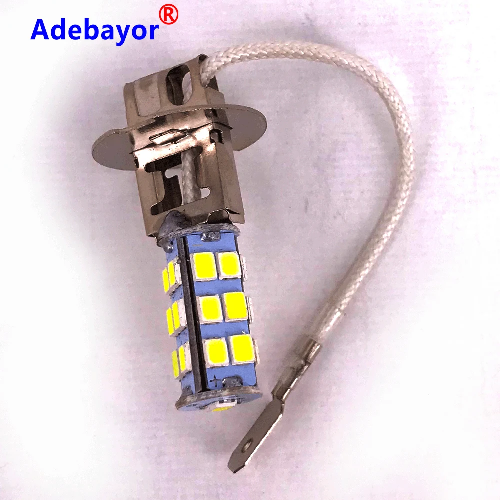 H3 2835 25 SMD Car Light Source LED Headlight Bulbs 12V Car Fog Lamp Universal