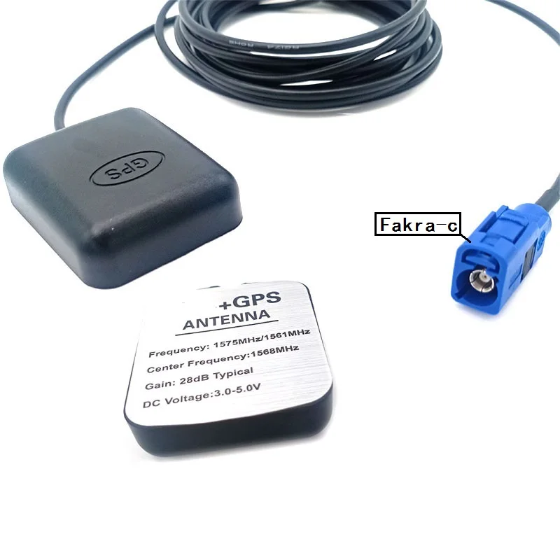 Gps Tracker Antenna Fakra C adapter with 3m Rg174 extension cable suitable for GPS module Audio