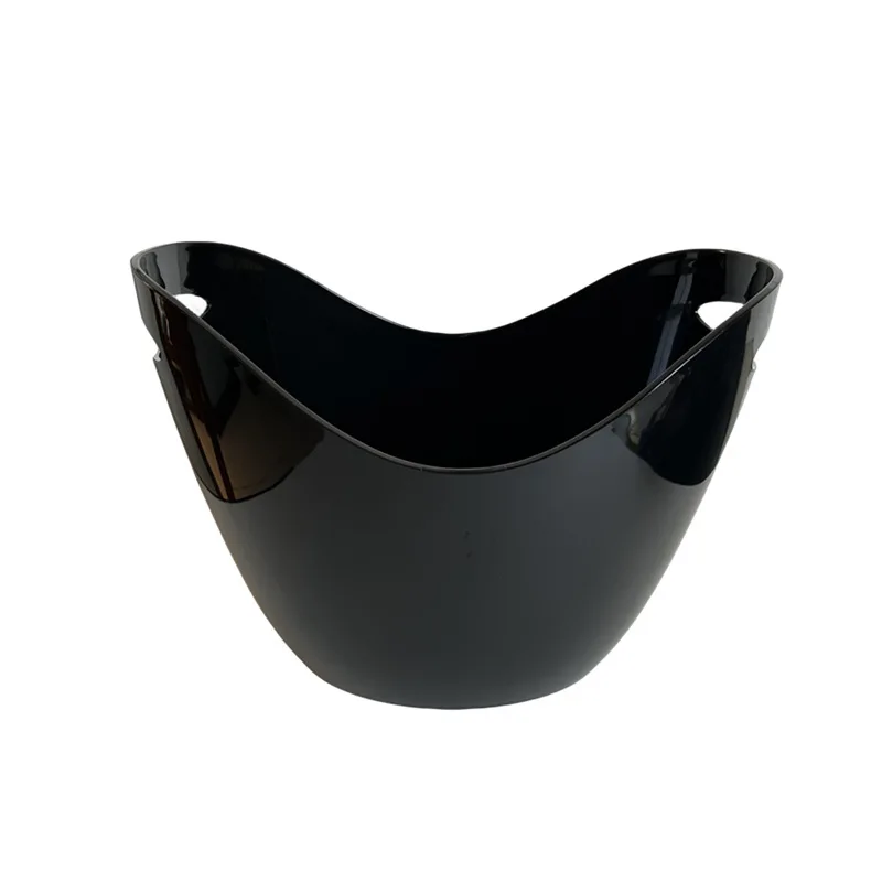 4L/8L acrylic champagne or wine bottle Black/white/transparent/colors plastic ice bucket
