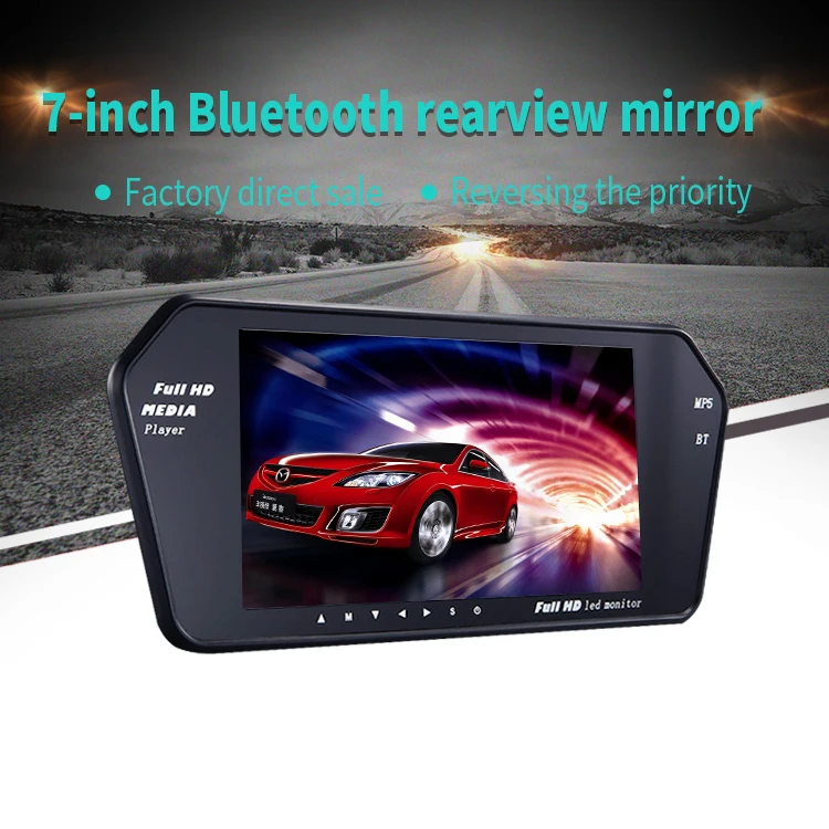 7 inch car monitor mirror link digital car standalone monitor with cameras tv