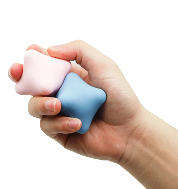 
Silica gel yoga fitness handball hexagonal health care hand rotating ball Silica gel massager palm massage silicone ball 