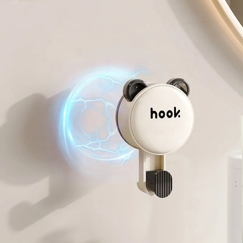 Oriental Elements Panda Style Heavy Duty Punch-Free Hook To5KG Stick Wall Kitchen-Bathroom Coat Rack Cartoon Hooks Hook