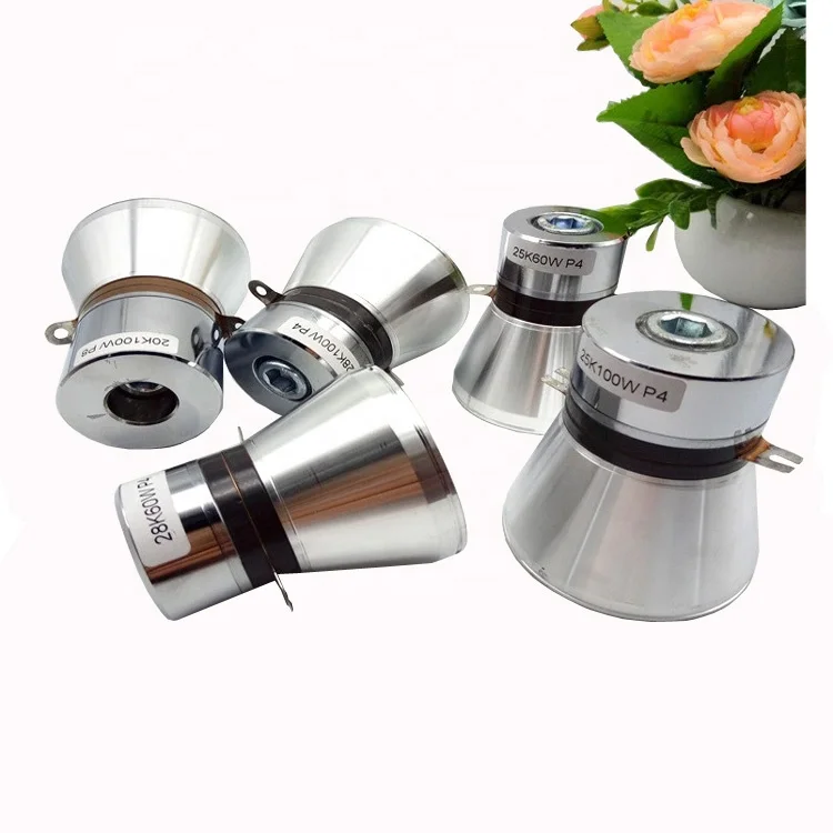Professional Customized Production Inductive Antifouling Piezo Cleaning Vibrator 25 KHZ Ultrasonic Transducer