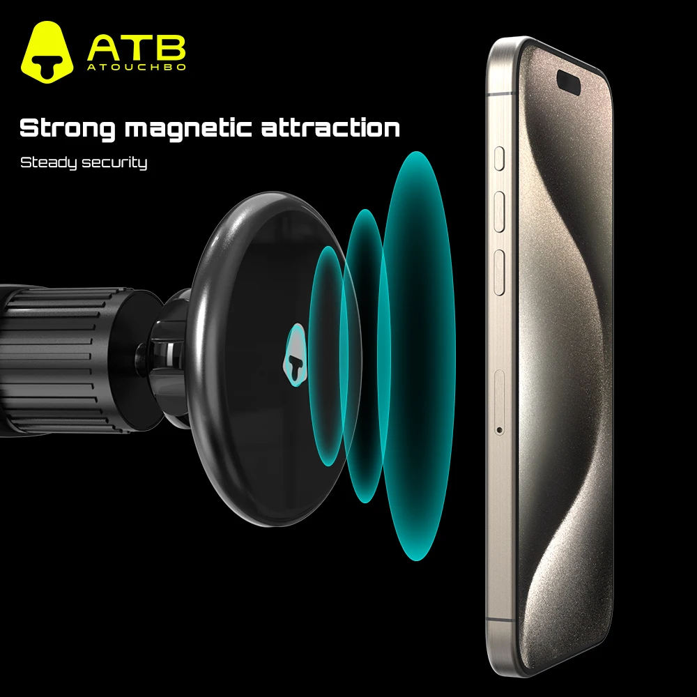ATB Universal ABS Portable Strong Magnetic Mobile Phone Stand Car Mount Air Vent Phone Holder