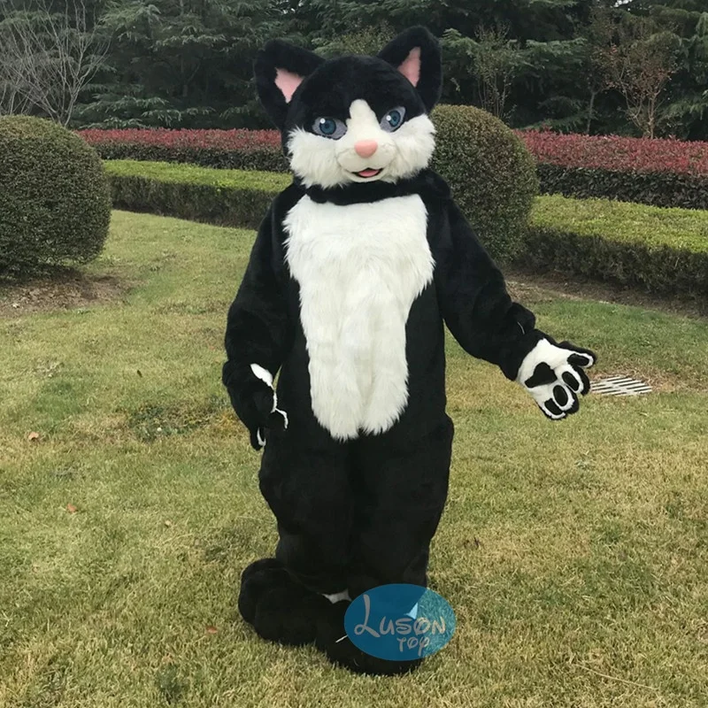 Fursuit Fox Dog Husky Mascot Costume Full Furry Cosplay Suit Ceremony Fancy Dress
