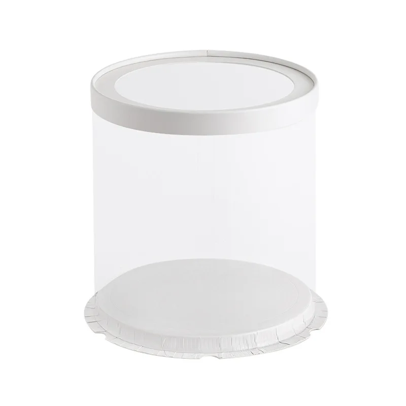 Most Popular Clear Lid 10 inch Clear Round Plastic Cake Box caja de pastel redonda boite de gateau