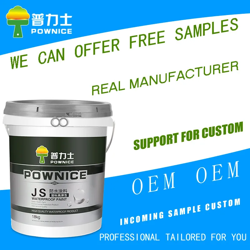 
Elastic Waterproof Coating JS Compound High Polymer Cement waterproofing flexible waterproofing materials for toilet 