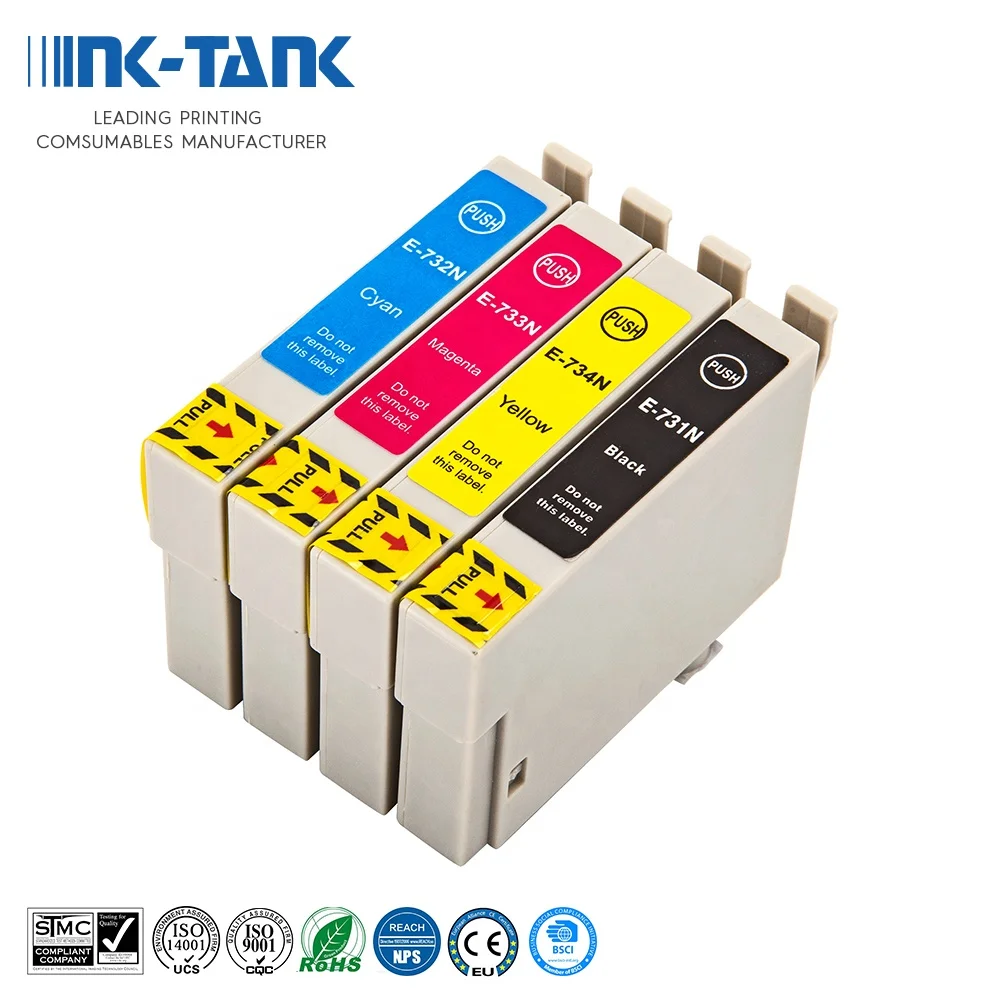 INK-TANK T73N 73N T0731N T0732N T0733N T0734N T0731HN Premium Color Compatible Ink Cartridge for Epson Stylus CX3900 TX103 TX220