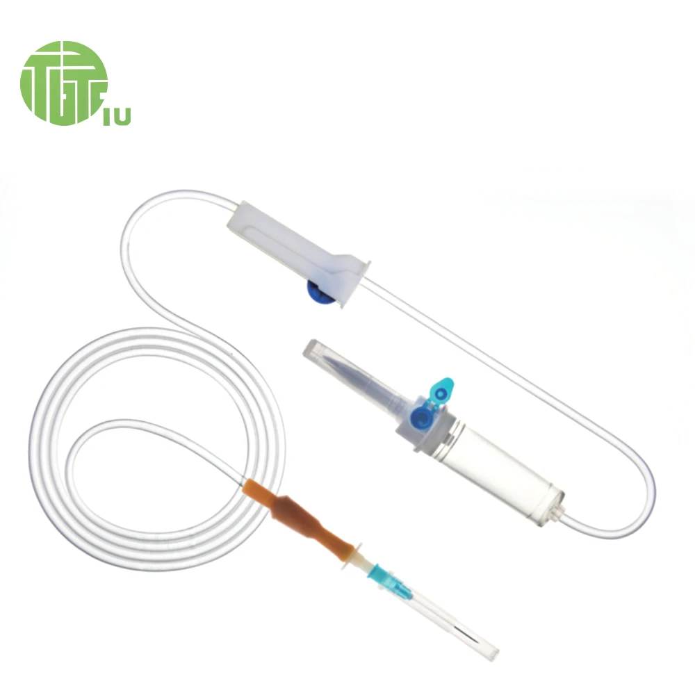Medical devices China wholesale Disposable Iv Infusion Set With Flow Regulator Production Line Manufacturer scalp vein infusion