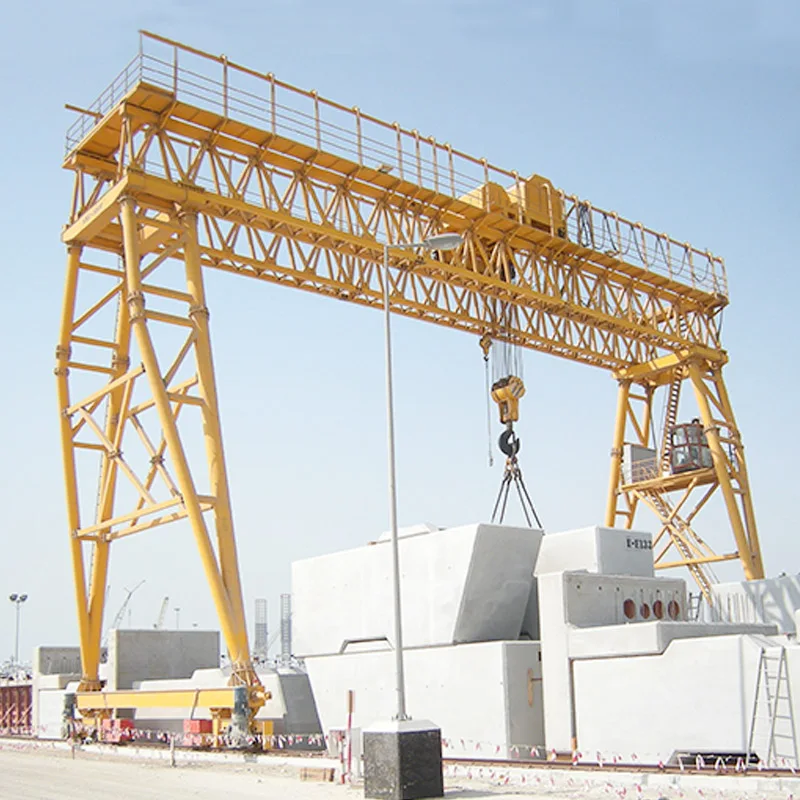 China truss type double girder floor gantry crane 30 ton 40 ton 45 ton with hook