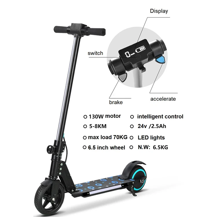 EU Warehouse Dropshipping S5 150W Children Electric Scooter Kids Two Wheels Folding Electric Kick Scooter