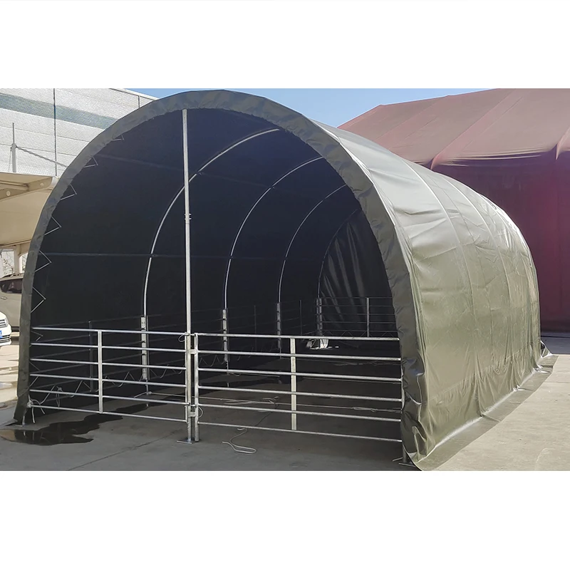 Factory Low Price Sunproof and Waterproof Animal Livestock Cattle Shelter Tent Fence Farm Control Shed