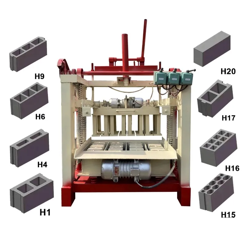 Low Cost Semi-automatic BL4-35A Cement Brick Making Machine Manual Interlocking Hollow Brick Making Machine Price