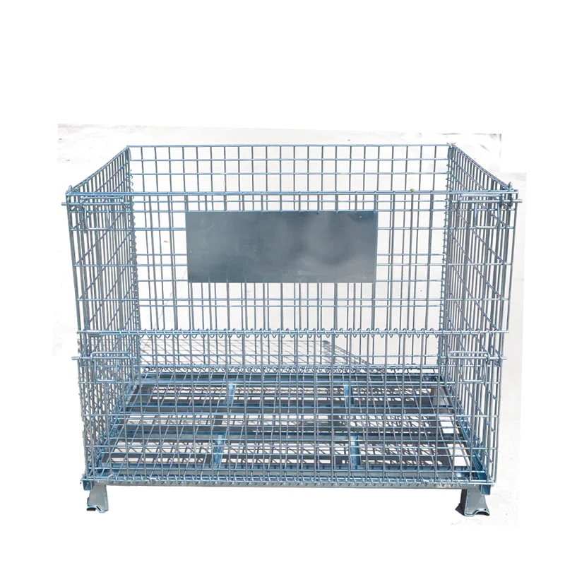 Складная металлическая поддонная клетка с передними воротами