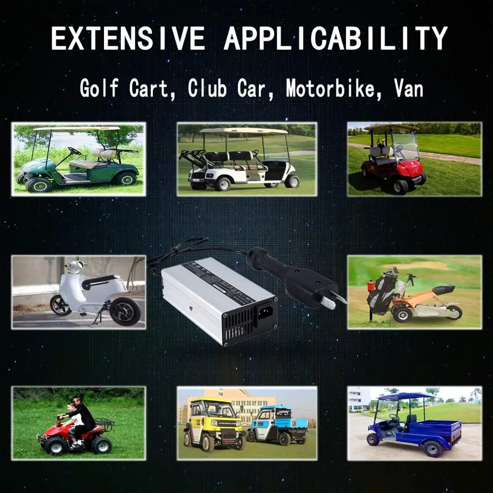 36V 5A Golf Cart Battery Charger with Crowsfoot style for Yamaha EZGO Trickle Charge 36V Lead acid battery charger