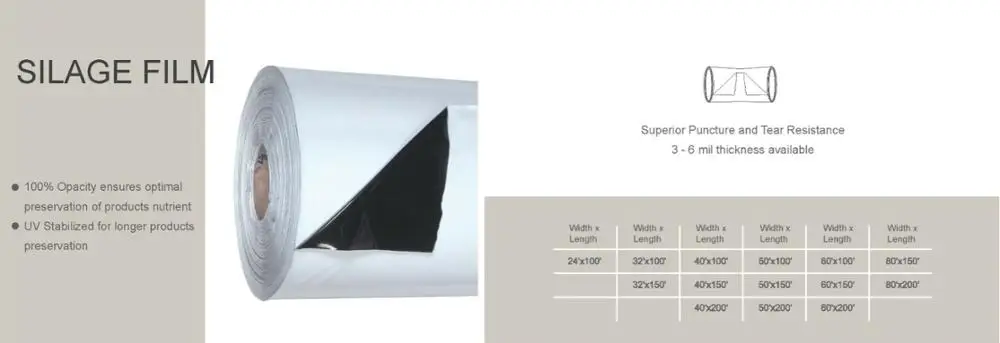 Plastic silage silo agriculture storage bags corn silage bagging silo grain sleeve bag