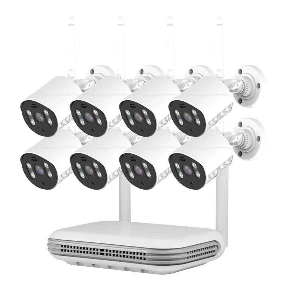 KERUI 2mp 8 Channel Cctv P2p Video Surveillance Home Security 1080p Wireless 8 Channels Wifi Mini Nvr Kits