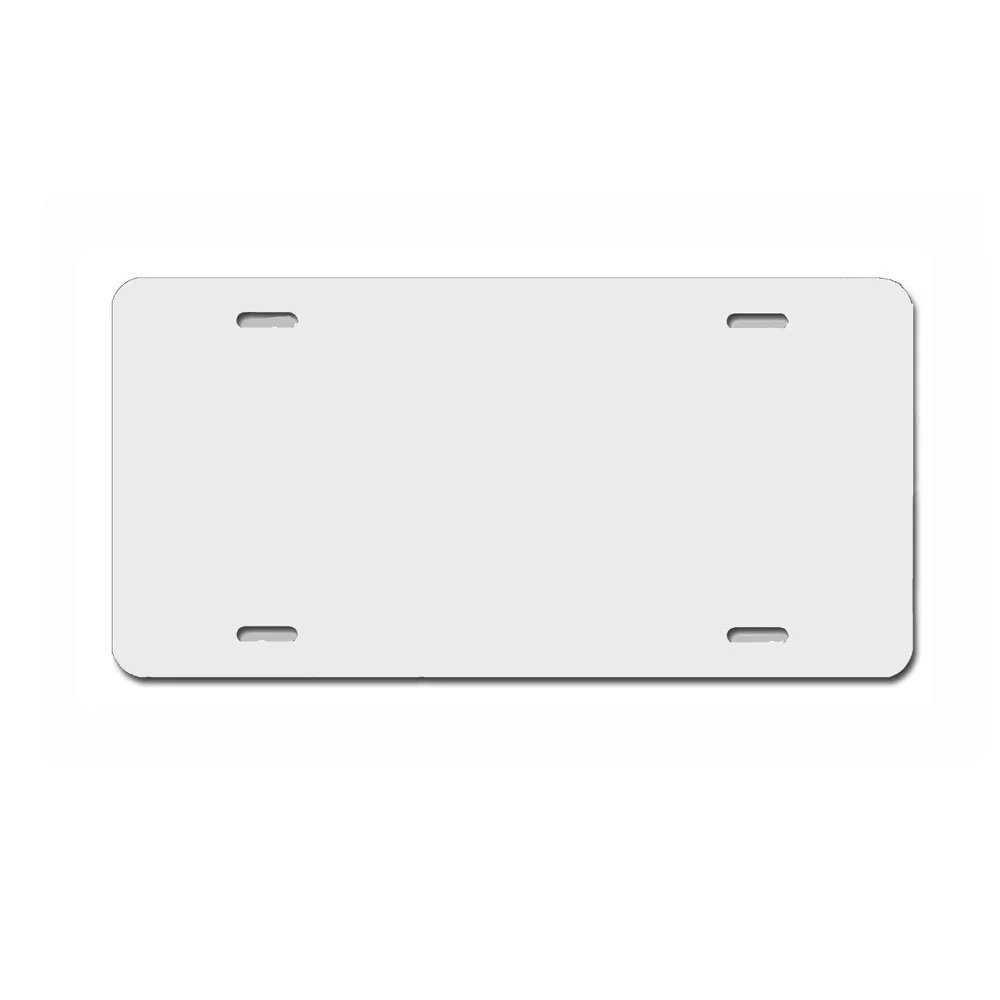 Factory wholesale 0.22mm 0.45mm 0.65mm 1mm aluminum white sublimation licence plate car licence plate frame blank