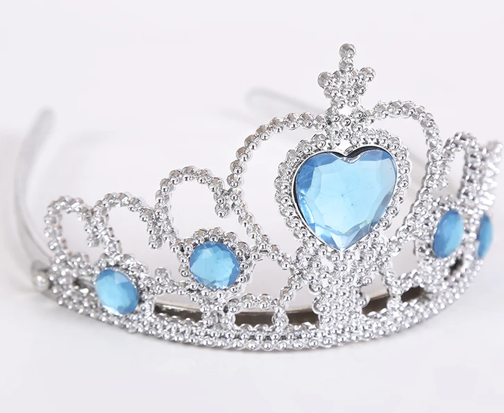 Christmas Gift Colorful Girls Heart-Shaped  Rhinestone  Princess Crown