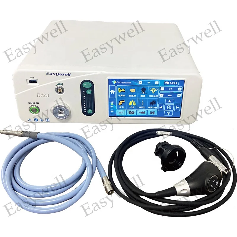 4K Endoscopy Camera System with E42A Light Source 2 in 1 with 7 Inch Touch Screen
