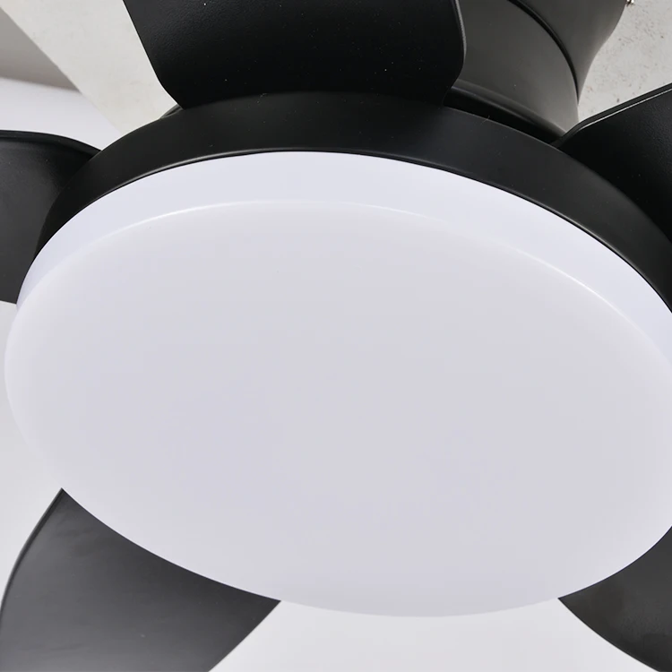 42 Inch 46 Inch 56 Inch Living Room Bedroom Modern 5 ABS Blades DC Motor Led Ceiling Fan With Light Remote Control